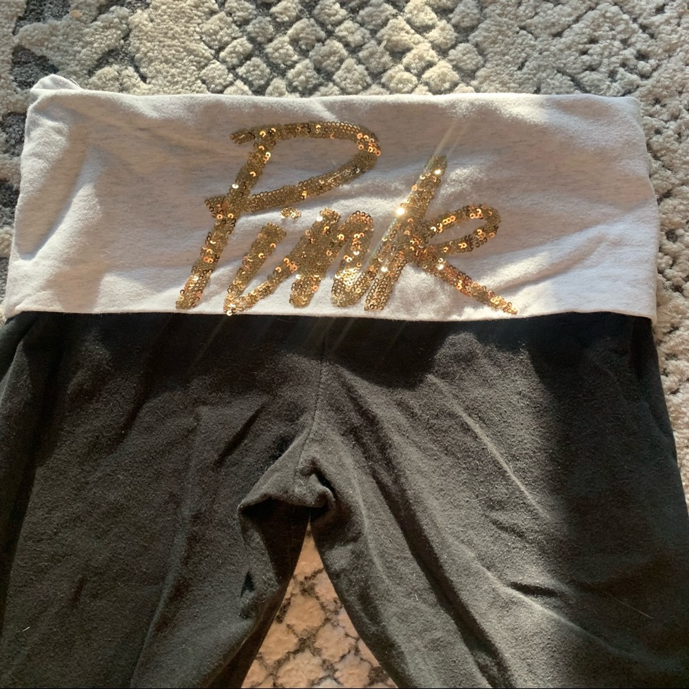 Y2k Victoria’s Secret Pink Flared Leggings Gem